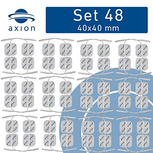 48 electrodos 4x4 cm - Parches universales para TENS y EMS - axión 48 electrodos 4x4 cm - Parches universales para TENS y EMS - axión