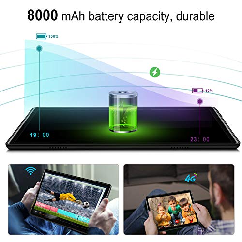 4G WiFi Tablet 10.1 Pulgadas , 2 in 1 Tablet con Teclado 4GB RAM+ 64GB ROM /128GB Escalables Android Tableta con Quad-Core 8MP 8000mAh Dual SIM Google Netfilx OTG Tablet PC 4G WiFi Tablet 10.1 Pulgadas , 2 in 1 Tablet con Teclado 4GB RAM+ 64GB ROM /128GB Escalables Android Tableta con Quad-Core 8MP 8000mAh Dual SIM Google Netfilx OTG Tablet PC