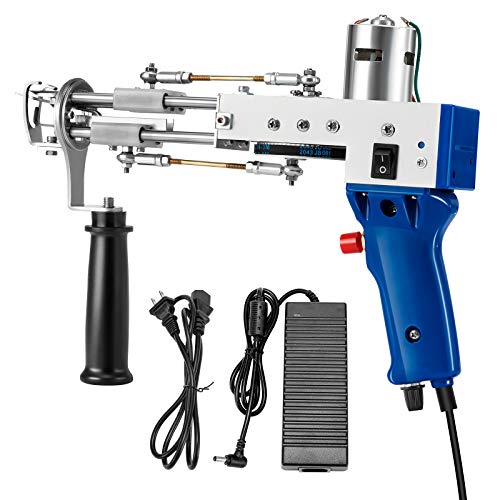 4YANG Pistola eléctrica para tejer alfombras para cortar pila/pila de bucles Máquina para tejer alfombras de flocado de 4-14 mm, herramientas de bricolaje para tejer alfombras (pila de bucles) 4YANG Pistola eléctrica para tejer alfombras para cortar pila/pila de bucles Máquina para tejer alfombras de flocado de 4-14 mm, herramientas de bricolaje para tejer alfombras (pila de bucles)