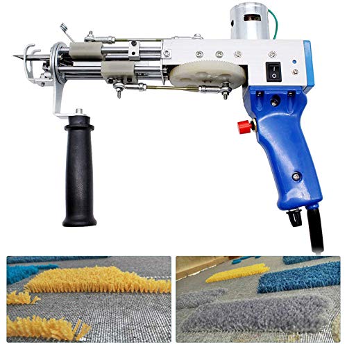 4YANG Pistola eléctrica para tejer alfombras para cortar pila/pila de bucles Máquina para tejer alfombras de flocado de 4-14 mm, herramientas de bricolaje para tejer alfombras (pila de bucles) 4YANG Pistola eléctrica para tejer alfombras para cortar pila/pila de bucles Máquina para tejer alfombras de flocado de 4-14 mm, herramientas de bricolaje para tejer alfombras (pila de bucles)