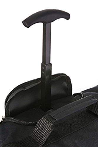 5 Cities - Ryanair Cabin Approved Main & Second Hand Luggage - Carry On Both Equipaje de mano, 54 cm, 42 liters, Negro (Black), conjunto de 2 trolley y 2 bolsas (total: 4)