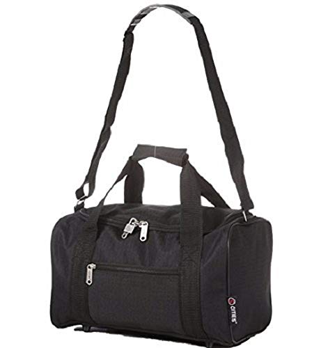 5 Cities - Ryanair Cabin Approved Main & Second Hand Luggage - Carry On Both Equipaje de mano, 54 cm, 42 liters, Negro (Black), conjunto de 2 trolley y 2 bolsas (total: 4) 5 Cities - Ryanair Cabin Approved Main & Second Hand Luggage - Carry On Both Equipaje de mano, 54 cm, 42 liters, Negro (Black), conjunto de 2 trolley y 2 bolsas (total: 4)
