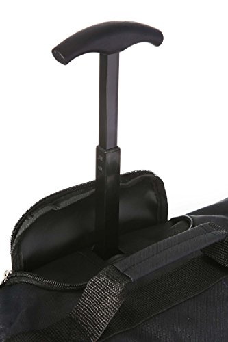 5 Cities Ryanair Cabin Approved Main & Second Hand Luggage Set - Carry On Both! Equipaje de mano, 55x35x20cm, 42 liters, Negro (Black)