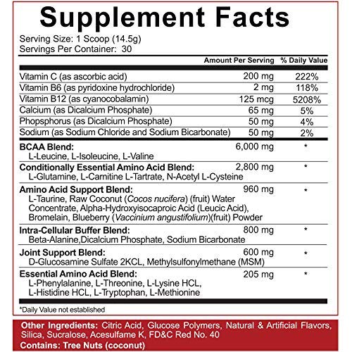 5% Nutrition Fórmula de Suplemento Dietético con Aminoácidos, Sabor Ponche de Frutas - 465 g
