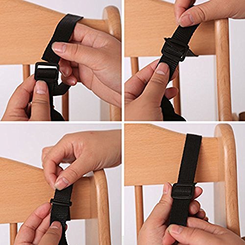 5 Puntos Arnés Silla Bebé Cinturón Seguridad,Gancho Giratorio Ajustable Correa de Seguridad para Silla de Paseo para Niños,Silla de Paseo,Sillita (Negra)