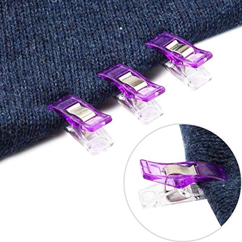 50 clips para costura, creación de mantas, manualidades, de plástico, sin necesidad de agujas, para crochet, tejer, clip de seguridad, varios colores 50 clips para costura, creación de mantas, manualidades, de plástico, sin necesidad de agujas, para crochet, tejer, clip de seguridad, varios colores