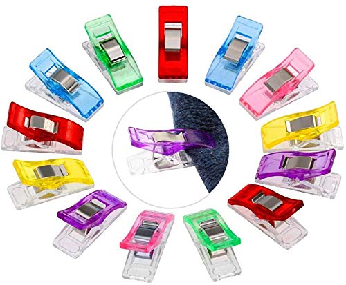 50 clips para costura, creación de mantas, manualidades, de plástico, sin necesidad de agujas, para crochet, tejer, clip de seguridad, varios colores 50 clips para costura, creación de mantas, manualidades, de plástico, sin necesidad de agujas, para crochet, tejer, clip de seguridad, varios colores