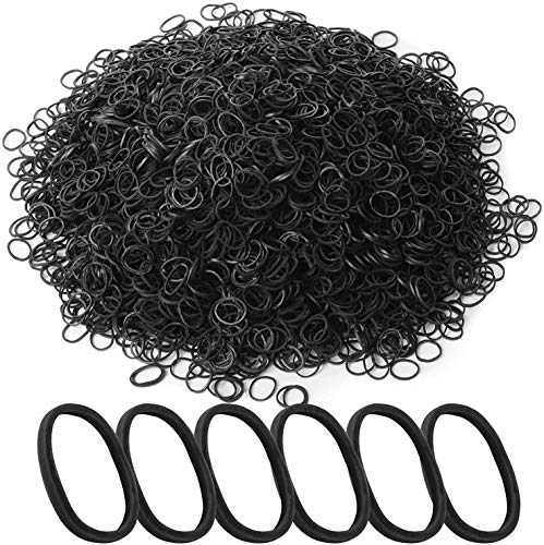 【500 Piezas】Gomas de Pelo Elásticos Cintas Bandas de Trenzado, SlickMart Cinta Elástica de Pelo Coletero para Pelo Grueso Pesado y Rizado Ponytail Titular Para Mujeres Niñas Accesorios(Negro) 【500 Piezas】Gomas de Pelo Elásticos Cintas Bandas de Trenzado, SlickMart Cinta Elástica de Pelo Coletero para Pelo Grueso Pesado y Rizado Ponytail Titular Para Mujeres Niñas Accesorios(Negro)