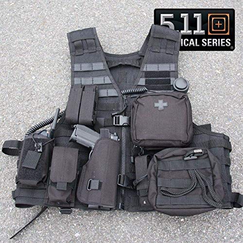 5.11 Tactical LBE Chaleco para Hombre, Sudadera, Color Negro, tamaño FR : M-L (Taille Fabricant : Regular) 5.11 Tactical LBE Chaleco para Hombre, Sudadera, Color Negro, tamaño FR : M-L (Taille Fabricant : Regular)