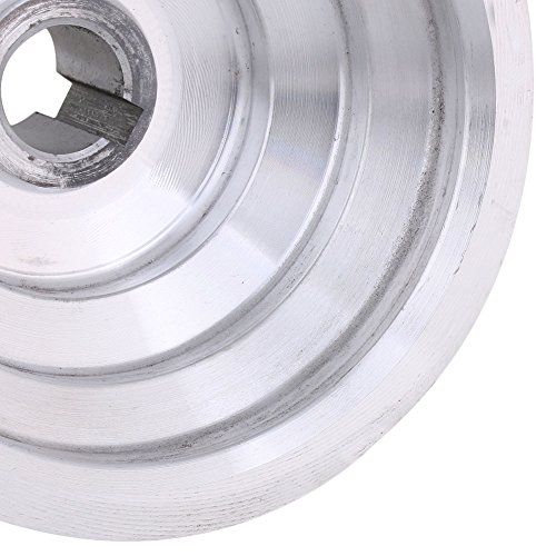 54mm a 150mm Diámetro exterior 24 mm de ancho del ánima 12.7 mm Aluminio 5 pasos de pavé de la polea de cinturón para un tipo V-Belt Correa dentada 54mm a 150mm Diámetro exterior 24 mm de ancho del ánima 12.7 mm Aluminio 5 pasos de pavé de la polea de cinturón para un tipo V-Belt Correa dentada