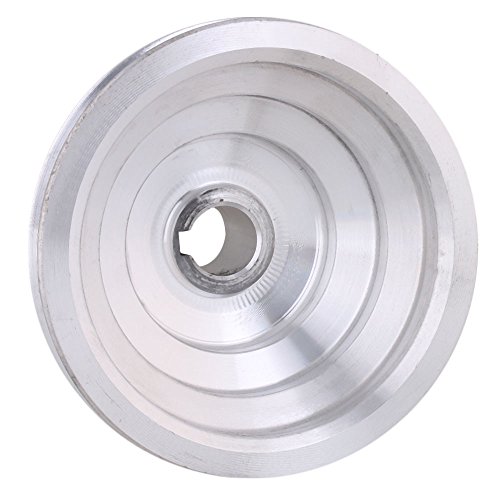 54mm a 150mm Diámetro exterior 24 mm de ancho del ánima 12.7 mm Aluminio 5 pasos de pavé de la polea de cinturón para un tipo V-Belt Correa dentada 54mm a 150mm Diámetro exterior 24 mm de ancho del ánima 12.7 mm Aluminio 5 pasos de pavé de la polea de cinturón para un tipo V-Belt Correa dentada