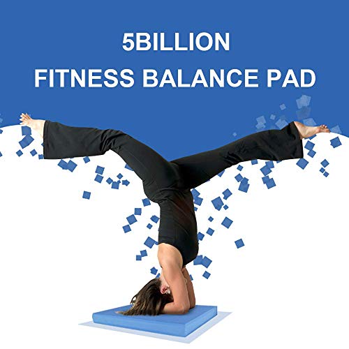 5BILLION Almohadilla de Equilibrio Balance Pad - 49cm x 39cm x 6cm - Almohadilla de Ejercicios & Equilibradora de Espuma Trainer - Cojín Oscilante para Terapia Física (Azul)
