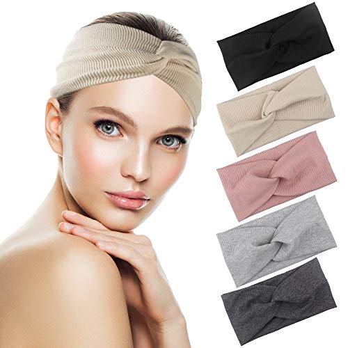 5pcs Cinta de Pelo Mujer, Diademas de Nudo Cinta para Pelo de Algodón Diademas Pelo para Deportes al Aire Libre Banda Deportiva Pelo para Mujeres y Chicas (5 Colores) 5pcs Cinta de Pelo Mujer, Diademas de Nudo Cinta para Pelo de Algodón Diademas Pelo para Deportes al Aire Libre Banda Deportiva Pelo para Mujeres y Chicas (5 Colores)
