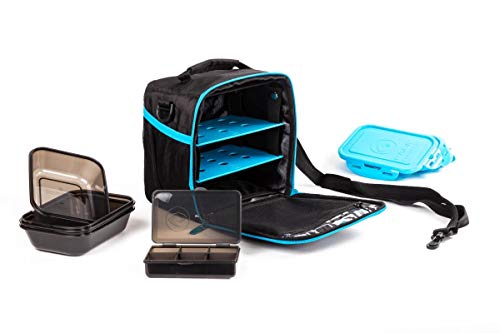 6 bolsas de deporte para gestión de alimentos, incluye latas y bolsas de refrigeración, bolsa de almuerzo (azul)