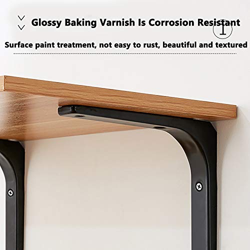 6 Piezas de Conector de ángulo, Soporte de Esquina en Forma de L, Soporte de ángulo Recto, Soporte de ángulo de 90 Grados, Sujetador para Silla de Madera, estanteríagabinete (Blanco y Negro) 6 Piezas de Conector de ángulo, Soporte de Esquina en Forma de L, Soporte de ángulo Recto, Soporte de ángulo de 90 Grados, Sujetador para Silla de Madera, estanteríagabinete (Blanco y Negro)