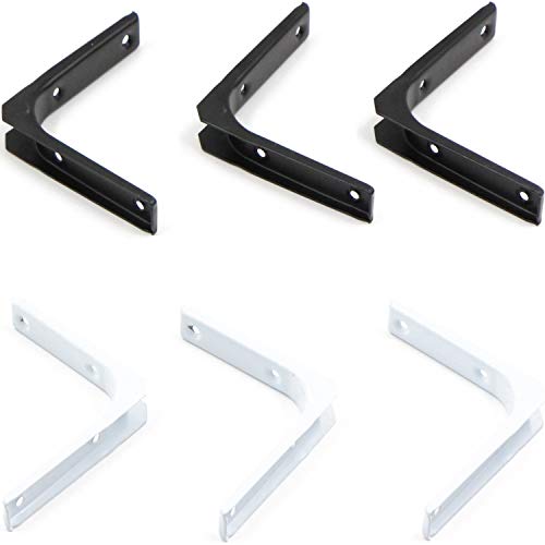 6 Piezas de Conector de ángulo, Soporte de Esquina en Forma de L, Soporte de ángulo Recto, Soporte de ángulo de 90 Grados, Sujetador para Silla de Madera, estanteríagabinete (Blanco y Negro) 6 Piezas de Conector de ángulo, Soporte de Esquina en Forma de L, Soporte de ángulo Recto, Soporte de ángulo de 90 Grados, Sujetador para Silla de Madera, estanteríagabinete (Blanco y Negro)