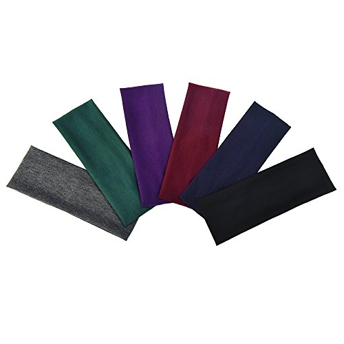 6 Piezas Estiramiento Elástico Cintas de Pelo Yoga Diademas de Algodón para Adolescentes Niñas y Mujeres 6 Piezas Estiramiento Elástico Cintas de Pelo Yoga Diademas de Algodón para Adolescentes Niñas y Mujeres