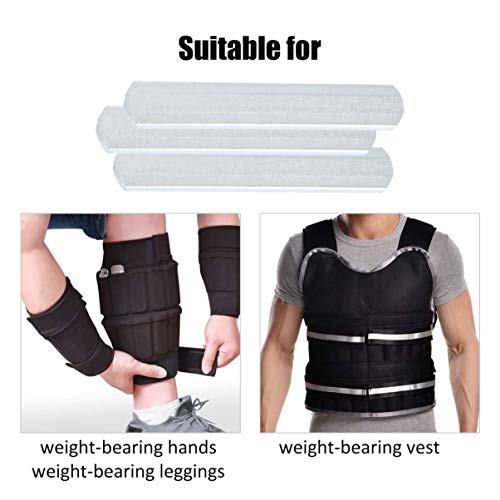 6 placas de acero para chaleco de lastre, placas de peso de musculación para hombres, mujeres, entrenamiento, fitness, ejercicio (plata) 6 placas de acero para chaleco de lastre, placas de peso de musculación para hombres, mujeres, entrenamiento, fitness, ejercicio (plata)