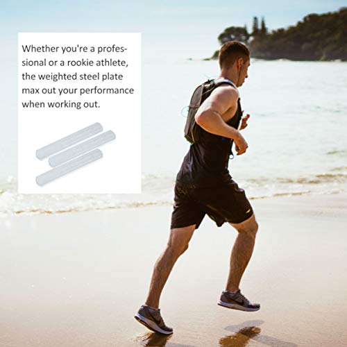 6 placas de acero para chaleco de lastre, placas de peso de musculación para hombres, mujeres, entrenamiento, fitness, ejercicio (plata) 6 placas de acero para chaleco de lastre, placas de peso de musculación para hombres, mujeres, entrenamiento, fitness, ejercicio (plata)