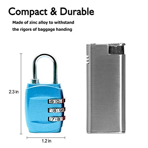 6 x Candado de Combinación, Lakind 3 dígitos Candado de Candado Maleta de Seguridad de Viaje para Maletas de Viaje Estuche para casilleros Mochila de Gimnasia Paquete (6 Pack) 6 x Candado de Combinación, Lakind 3 dígitos Candado de Candado Maleta de Seguridad de Viaje para Maletas de Viaje Estuche para casilleros Mochila de Gimnasia Paquete (6 Pack)