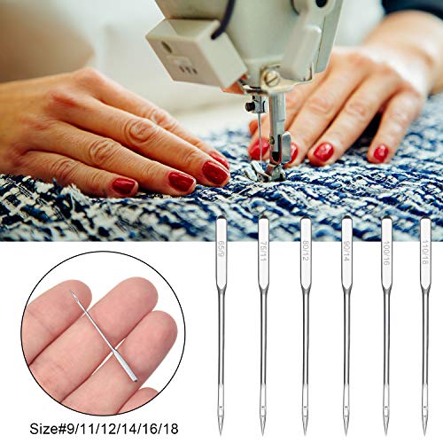 60 Piezas Agujas de Máquinas de Coser, Tamaño 65/9, 75/11, 80/12, 90/14, 100/16, 110/18, 9 Piezas Agujas Gemelas Agujas Dobles, Tamaño 2,0/90, 3,0/90, 4,0/90, con Tijeras en Forma de U 60 Piezas Agujas de Máquinas de Coser, Tamaño 65/9, 75/11, 80/12, 90/14, 100/16, 110/18, 9 Piezas Agujas Gemelas Agujas Dobles, Tamaño 2,0/90, 3,0/90, 4,0/90, con Tijeras en Forma de U
