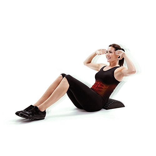 66 Fit - Cojín para Estirar Las Zonas Lumbar y Abdominal, Color Negro 66 Fit - Cojín para Estirar Las Zonas Lumbar y Abdominal, Color Negro
