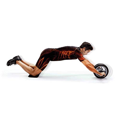 66fit Power Wheel - Rodillo de ejercicio abdominal y núcleo, color negro 66fit Power Wheel - Rodillo de ejercicio abdominal y núcleo, color negro