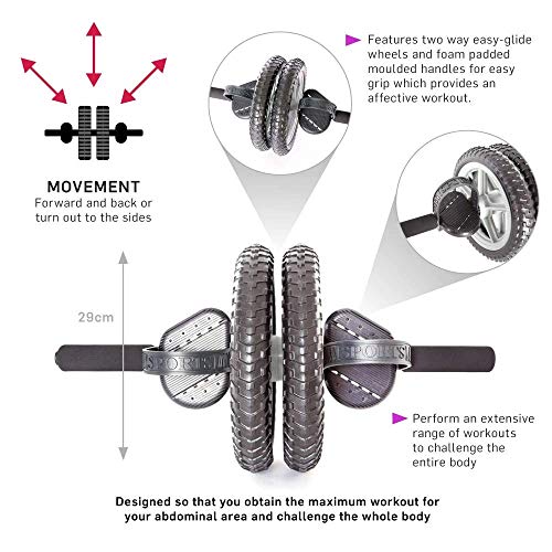 66fit - Rueda tonificadora Abdominal (Incluye Rodilleras)