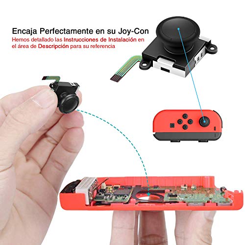 6amLifestyle 2 Recambios de Joystick Analógico 3D para Joycons Nintendo Switch Joysticks Compatibles con JoyCon Derecho e Izquierdo con Herramientas de Reparación Profesional (25 Piezas) 6amLifestyle 2 Recambios de Joystick Analógico 3D para Joycons Nintendo Switch Joysticks Compatibles con JoyCon Derecho e Izquierdo con Herramientas de Reparación Profesional (25 Piezas)