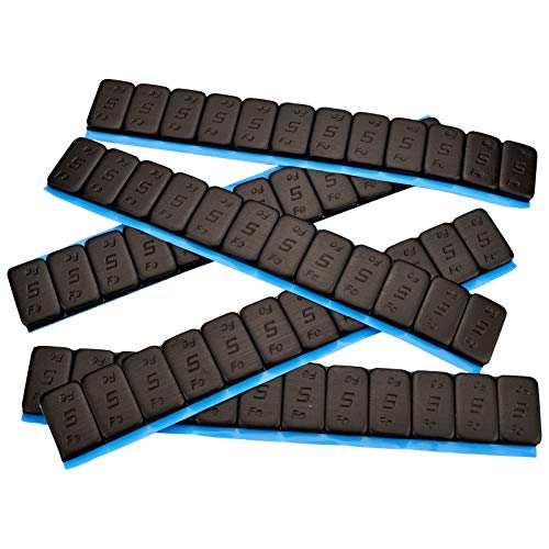 7 Contrapesos Negro 12x5g Pesos Adhesivos Pesos 60 G con Rebordes Cincado & Plastificado 0,42KG Negro 5gx12