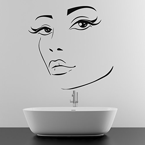 (70 x 69 cm) para mujer Elegante de cara de vinilo adhesivo decorativo para pared de silueta de/para chica Sexy de quita y pon para de Vinilo Art Home / + DIY al azar de tela incluye Regalo de vinilo! (70 x 69 cm) para mujer Elegante de cara de vinilo adhesivo decorativo para pared de silueta de/para chica Sexy de quita y pon para de Vinilo Art Home / + DIY al azar de tela incluye Regalo de vinilo!