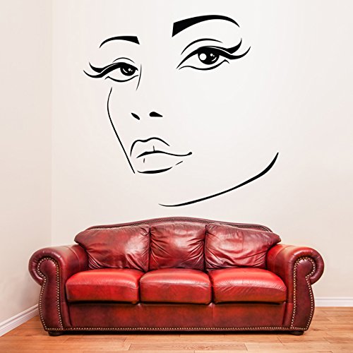 (70 x 69 cm) para mujer Elegante de cara de vinilo adhesivo decorativo para pared de silueta de/para chica Sexy de quita y pon para de Vinilo Art Home / + DIY al azar de tela incluye Regalo de vinilo! (70 x 69 cm) para mujer Elegante de cara de vinilo adhesivo decorativo para pared de silueta de/para chica Sexy de quita y pon para de Vinilo Art Home / + DIY al azar de tela incluye Regalo de vinilo!