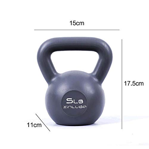 73HA73 Pesa Rusa Colorido Kettlebell Lifting Workout Heavy Duty High Eco PE Material Kettlebell Competición de Calidad para Gimnasio Home Fitness 5, 10, 15, 20 LB,5LB