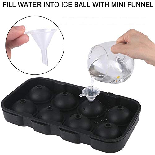 8 Bolas Molde de Bola de Hielo de Whisky, Molde Redondo de Hockey sobre Hielo/Bandeja de Cubitos de Hielo de Esfera, Bola de Cubitos de Hielo de Whisky, Bebida de Cóctel (4,5 cm) 8 Bolas Molde de Bola de Hielo de Whisky, Molde Redondo de Hockey sobre Hielo/Bandeja de Cubitos de Hielo de Esfera, Bola de Cubitos de Hielo de Whisky, Bebida de Cóctel (4,5 cm)