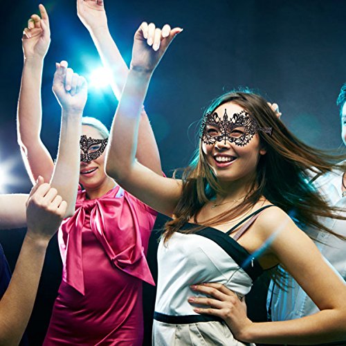 8 pcs máscara encaje negro de KAKOO de modo diferente suave para bar, fiesta, party 8 pcs máscara encaje negro de KAKOO de modo diferente suave para bar, fiesta, party