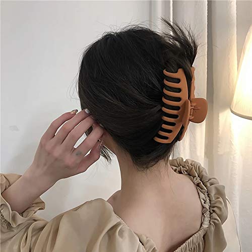 8 Piezas Clips Hebillas de Pelo Grandes de Plástico Garra de Pelo Grueso de Mujeres Clip de Pelo de Plástico Antideslizantes Para Cabello Grueso Horquilla Antideslizante Pinza