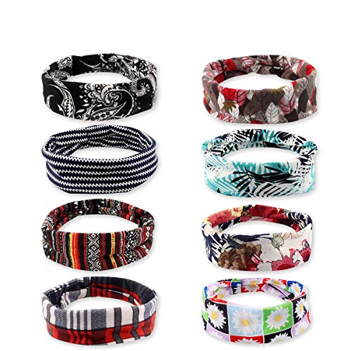 8 Piezas Diadema Deportiva para Hombres y Mujeres, Elástico Cintas de Pelo Yoga Cinta para el Sudor, Diadema Ancha Antideslizante Bandas de Cabeza Turbante para Fitness Carrera, Ciclismo, Viajar 8 Piezas Diadema Deportiva para Hombres y Mujeres, Elástico Cintas de Pelo Yoga Cinta para el Sudor, Diadema Ancha Antideslizante Bandas de Cabeza Turbante para Fitness Carrera, Ciclismo, Viajar