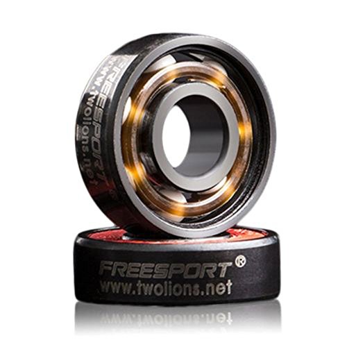 8 Piezas Rodamientos de Skate - Rodamientos de Bolas de Cerámica para Longboard / Roller Skate / Skateboard, 608 RS ABEC 9 Ceramic Skate Bearings, 8mm x 22mm x 7mm (Negra) 8 Piezas Rodamientos de Skate - Rodamientos de Bolas de Cerámica para Longboard / Roller Skate / Skateboard, 608 RS ABEC 9 Ceramic Skate Bearings, 8mm x 22mm x 7mm (Negra)