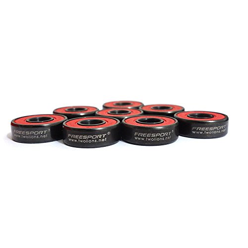 8 Piezas Rodamientos de Skate - Rodamientos de Bolas de Cerámica para Longboard / Roller Skate / Skateboard, 608 RS ABEC 9 Ceramic Skate Bearings, 8mm x 22mm x 7mm (Negra) 8 Piezas Rodamientos de Skate - Rodamientos de Bolas de Cerámica para Longboard / Roller Skate / Skateboard, 608 RS ABEC 9 Ceramic Skate Bearings, 8mm x 22mm x 7mm (Negra)