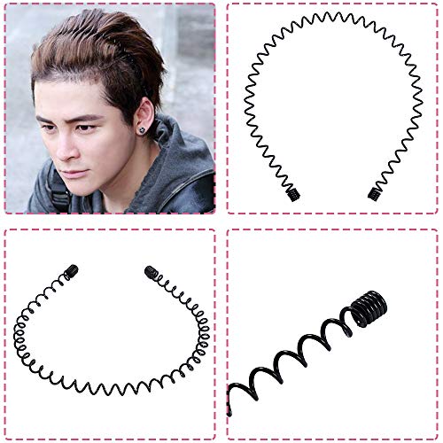 8 piezas Spring Wave diadema para el cabello Aro para hombres y mujeres Unisex metal ondulado peine 8 piezas Spring Wave diadema para el cabello Aro para hombres y mujeres Unisex metal ondulado peine