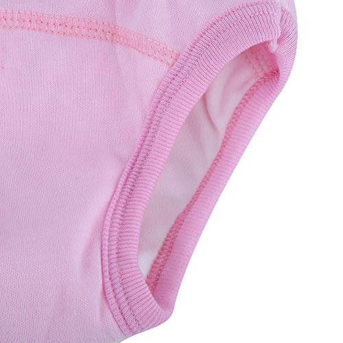 8 Unids Baby Potty Training Pantalones de Entrenamiento de Ropa Interior para Niños Pequeños Niños Niñas Dibujos Animados Lindos Pañales Impermeables 4 Capas(100)