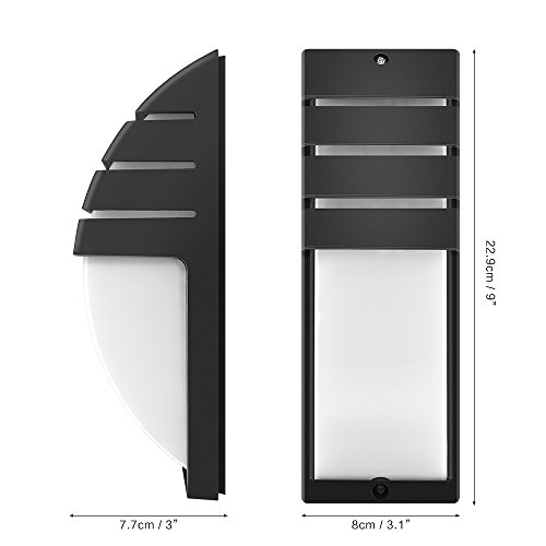 8W LED COB pared de la pared moderna lámpara simple montada en la pared 6000-6500K AC 85-265V luz de la noche impermeable para el balcón del pasillo de la casa