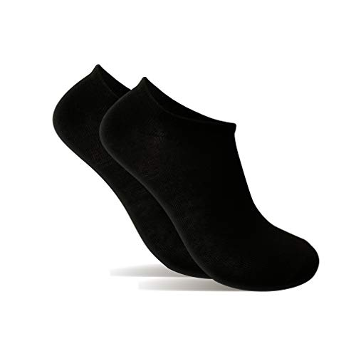 9 Pares Calcetines cortos Mujer hombre, calcetines tobillero (Negro, (36-41)