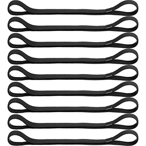 9 Piezas de Diademas Deportivas Elásticas Antideslizantes Gruesas, Agarre de Silicona Elástico Banda de Pelo de Ejercicio para Fútbol, Baloncesto, Tenis, Yoga y Golf (Negro) 9 Piezas de Diademas Deportivas Elásticas Antideslizantes Gruesas, Agarre de Silicona Elástico Banda de Pelo de Ejercicio para Fútbol, Baloncesto, Tenis, Yoga y Golf (Negro)