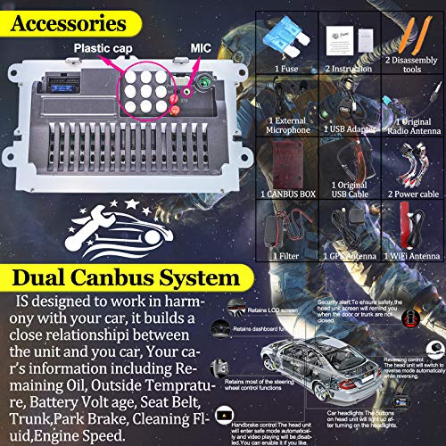 9 Pulgadas Android 10 [2GB RAM+32GB ROM] Doble 2Din Pip Head Unit para VW Estéreo Golf Jetta Passat Polo En el Tablero Receptor de Radio automóvil 4Core Navegación GPS Radio Estéreo Cámara de Reserva