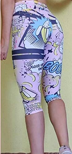 A. M. Sport Mallas Piratas de Mujer Fitness, Gimnasio. Leggings para Hacer Yoga y Pilates. (Donuts) - M A. M. Sport Mallas Piratas de Mujer Fitness, Gimnasio. Leggings para Hacer Yoga y Pilates. (Donuts) - M
