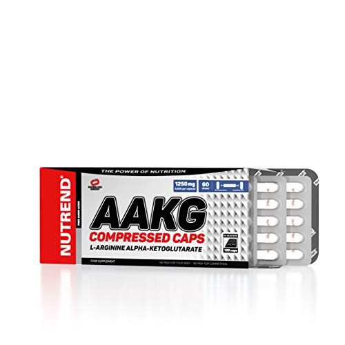 AAKG Capsules 7500 120 Caps By Nutrend Compressed L-Arginine Alpha Ketoglutarate