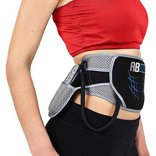 Ab Flex Estimulador Muscular Abdominales Cinturón de tonificación AB para Unos músculos Abdominales tonificados y Delgados (Negro) Ab Flex Estimulador Muscular Abdominales Cinturón de tonificación AB para Unos músculos Abdominales tonificados y Delgados (Negro)