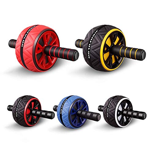 Ab rueda de rodillos for entrenamiento del ABS, AB Roller antideslizante Sin Ruido rodillo rueda abdominal con la estera de brazo la cintura de la pierna del vientre Trainer Ejercicio Gimnasio en casa