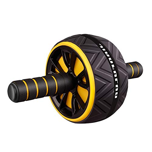 Ab rueda de rodillos for entrenamiento del ABS, AB Roller antideslizante Sin Ruido rodillo rueda abdominal con la estera de brazo la cintura de la pierna del vientre Trainer Ejercicio Gimnasio en casa